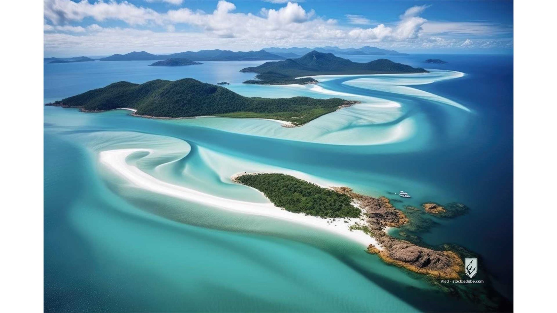whitsundays australia landscape scenic island up high aerial view queensland great barrier reef beach heaven whitsundays
