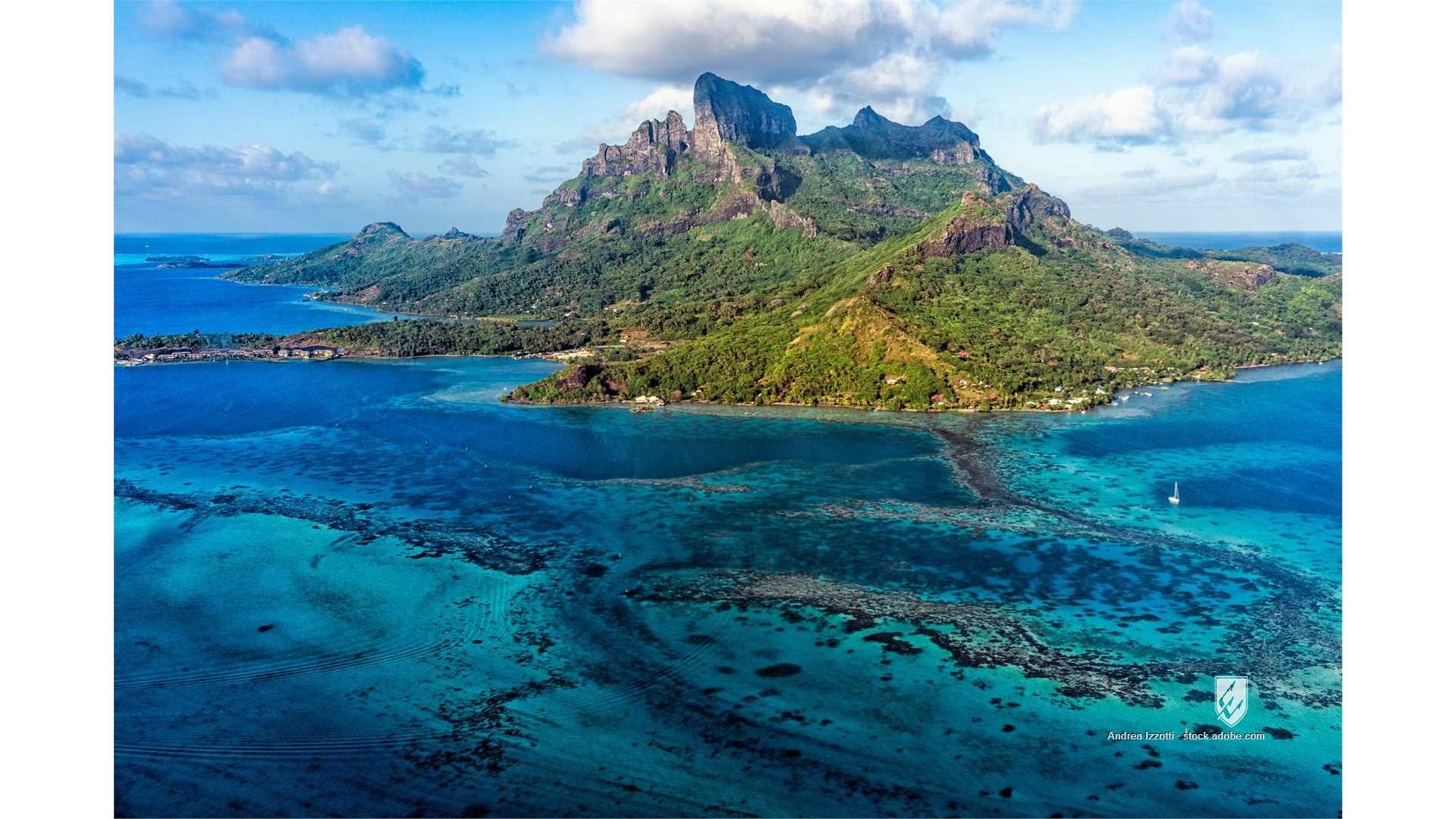 bora aerial polynesia french beach view ocean tahiti blue travel water vacation exotic nature island sky turquoise tropi