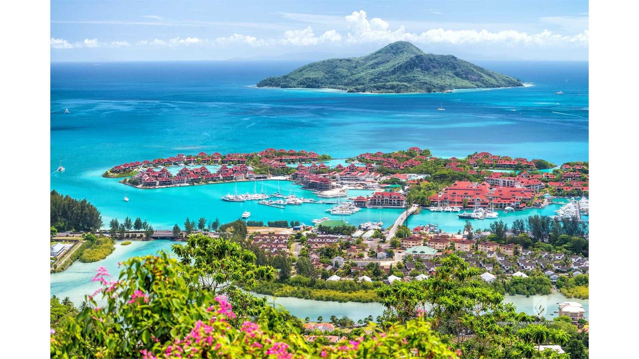 seychelles maldives island view beach blue sky water ocean mahe nature summer white travel eden sea vacation coast islan