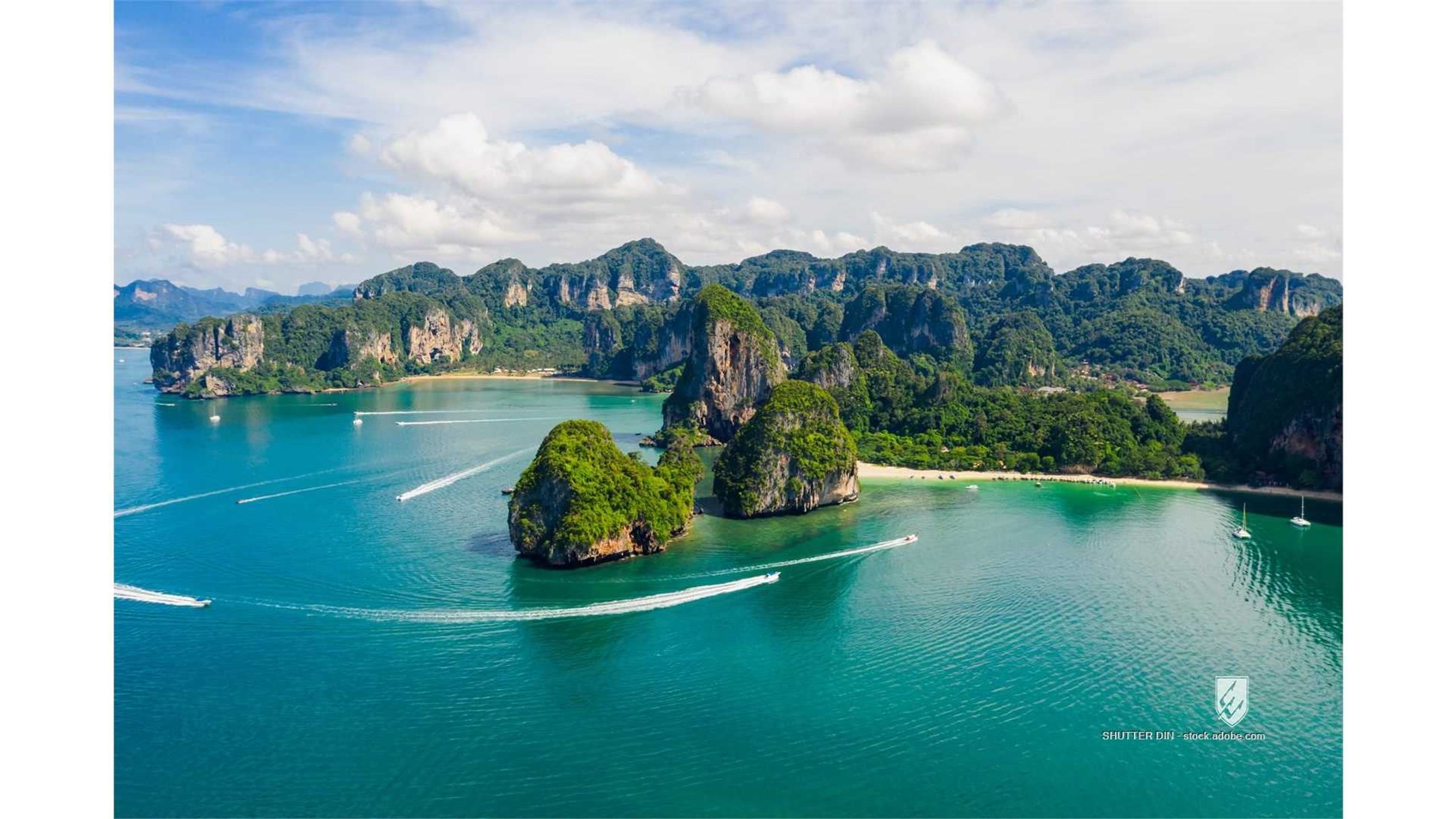 Island aerial aerial view andaman ao nang beach asia background bay beach beautiful blue boat clear coast crystal drone