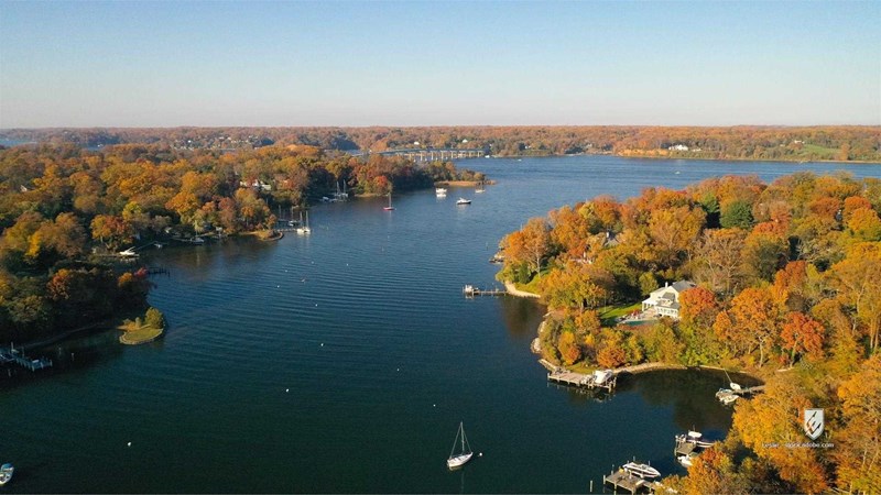 water creek Weems Creek Annapolis Maryland Severn river Chesapeake Bay Chesapeake Bay boats sailboats moorings recreatio