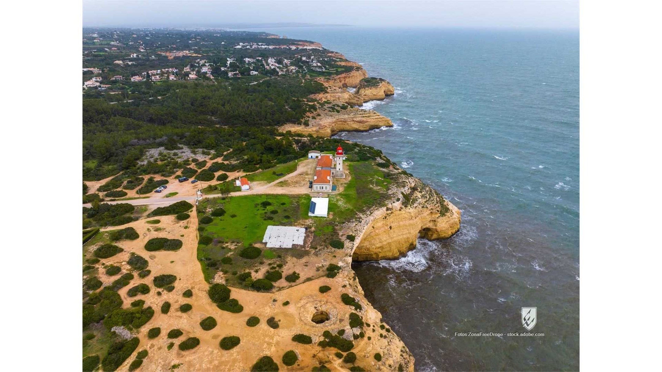 farol faro alfanzina carvoeiro algarve lagoa portugal drone turismo