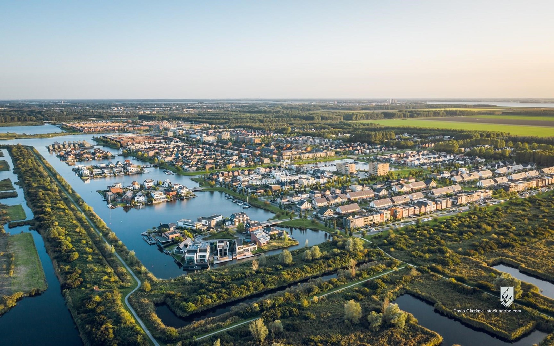 netherlands almere flevoland city new modern town green nature suburb neighborhood polder real estate community living