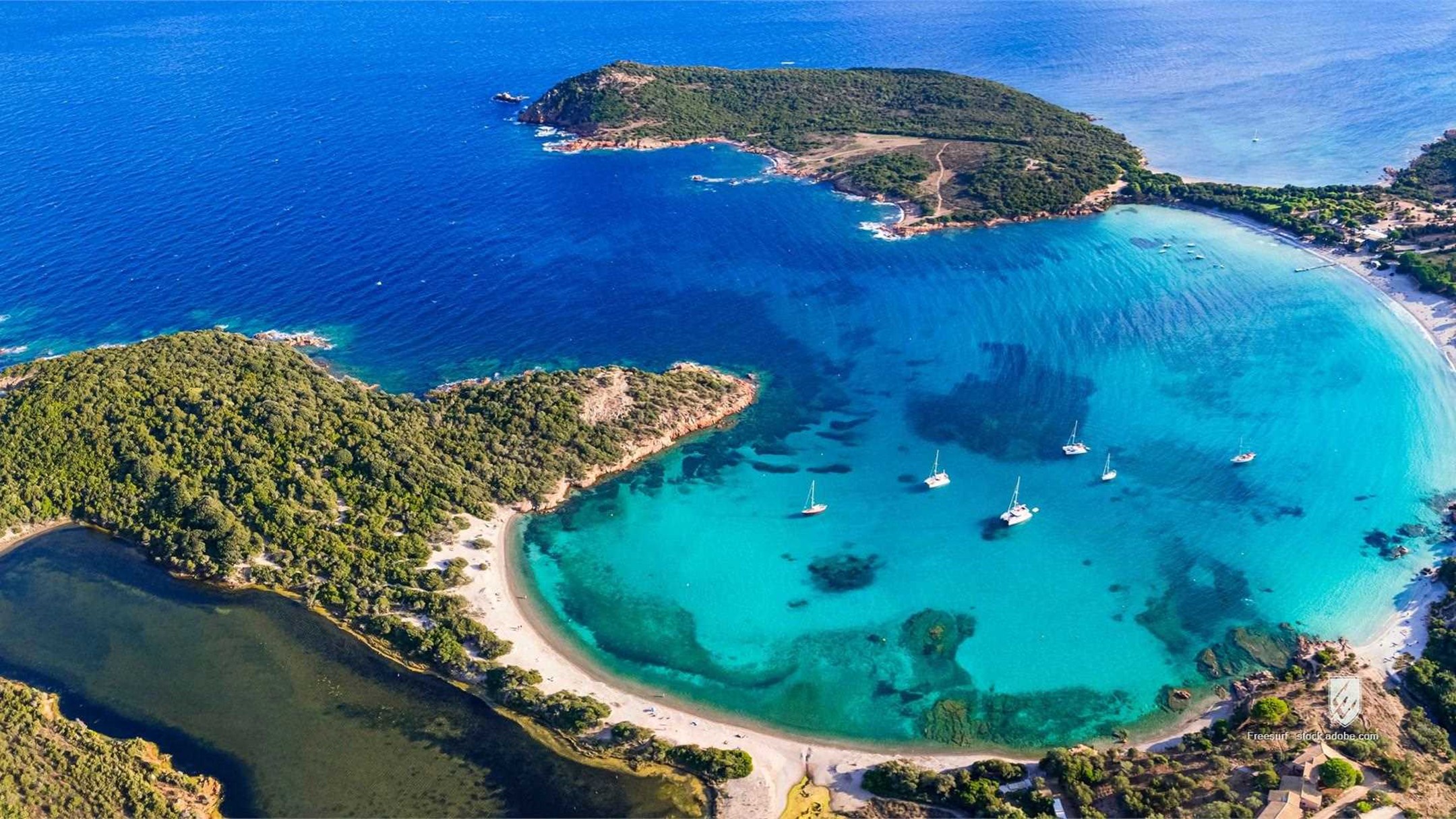 france island corsica scenery aerial beach sea view holidays travel corse landscape best panoramic panorama summer rondi
