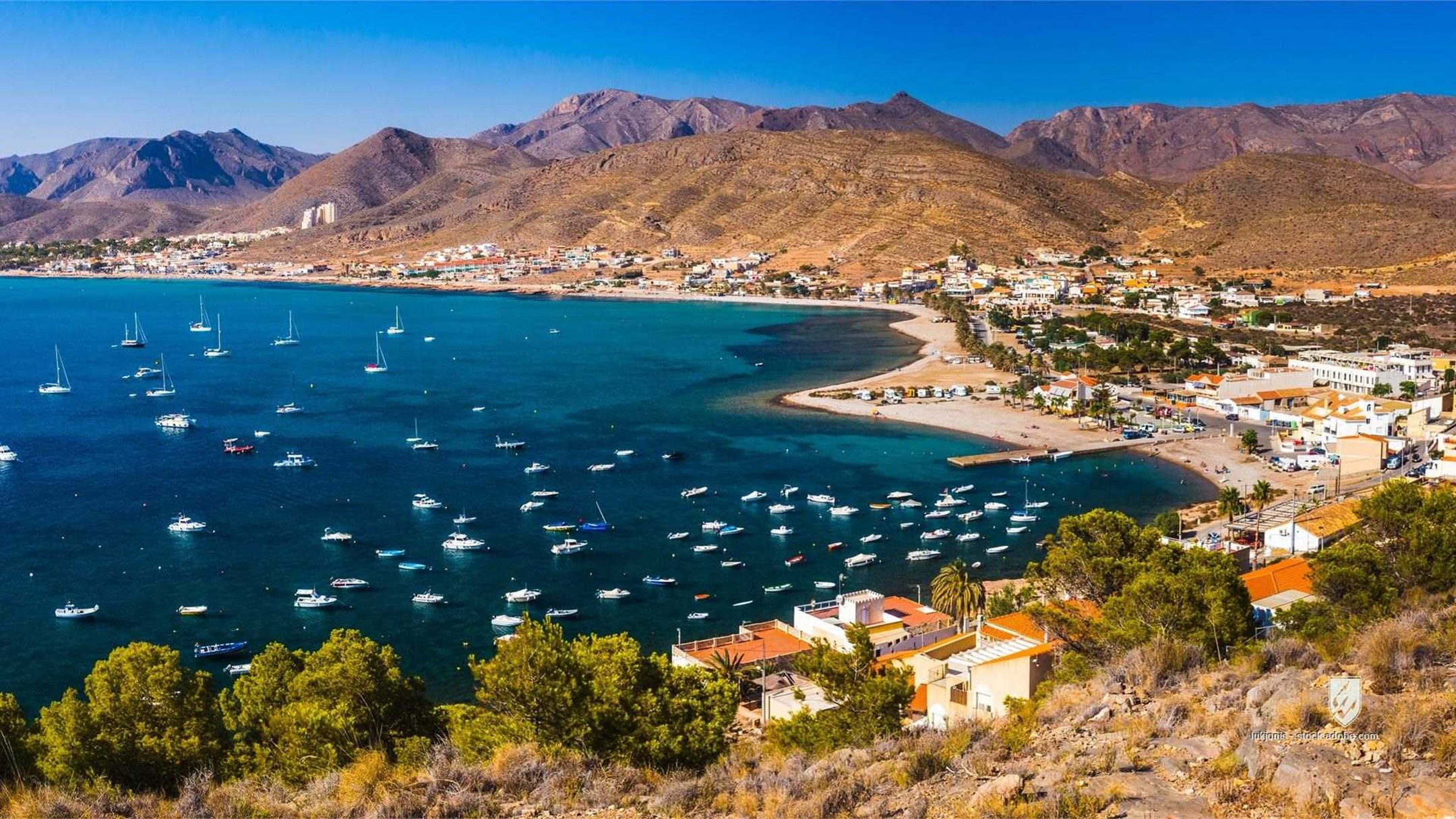 murcia spain azohia beach blue cape coast coastline landmark landscape mediterranean sea shore sunny touristic travel