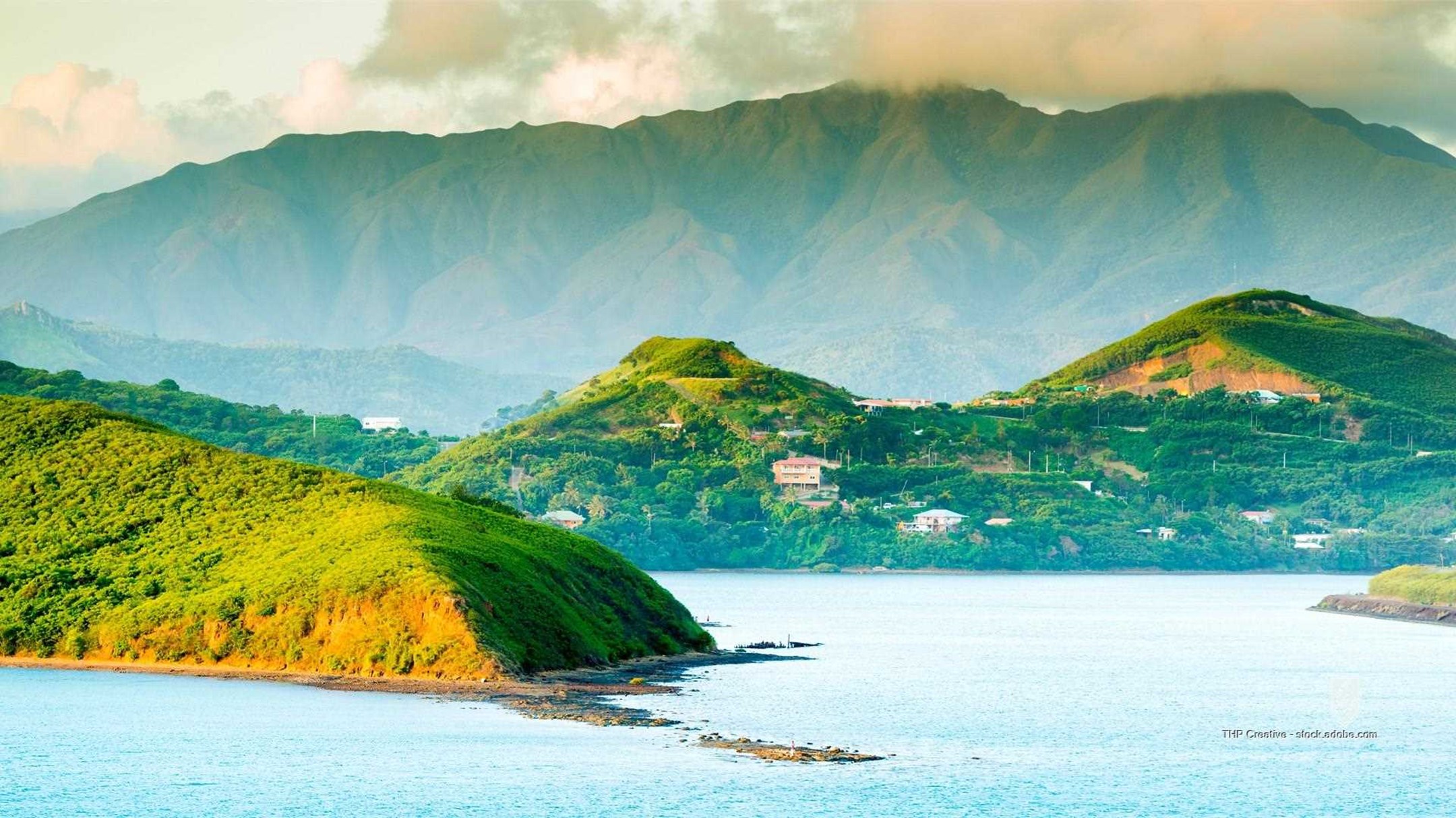 noumea New Caledonia south pacific landscape sunset scenic view hills mountains nature sky sea ocean forests noumea