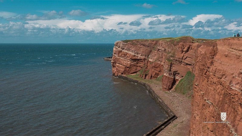 heligoland sea helgoland red germany island rock north sandstone blue coast paradise german birds anna sky water beautif