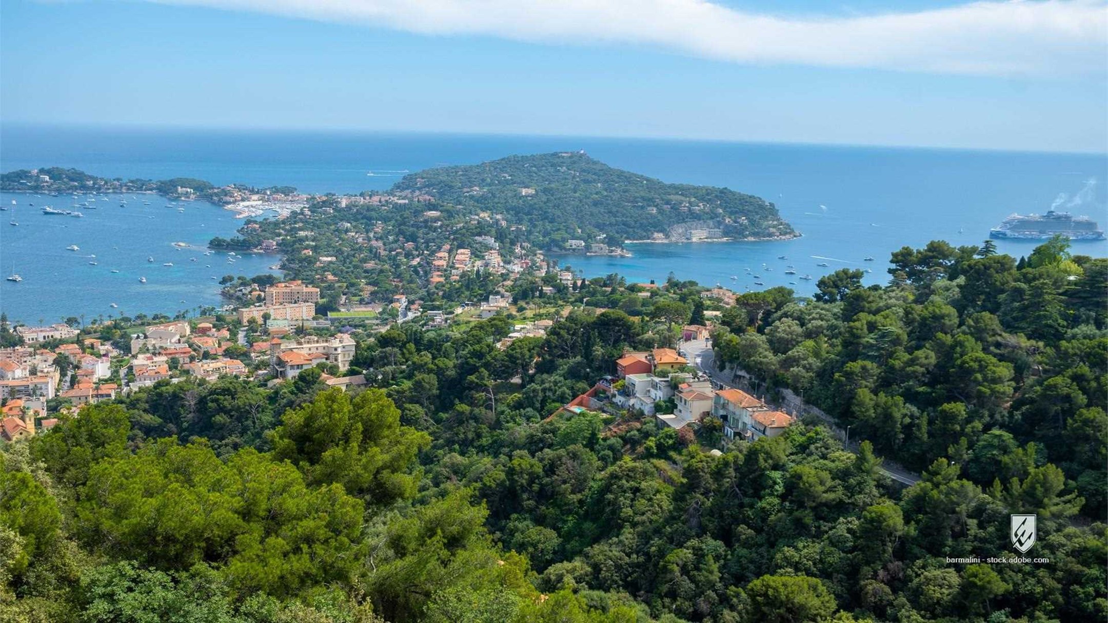 Europe background bay beautiful boat boats cap ferrat city coast coastline cote d'azur destination estate european