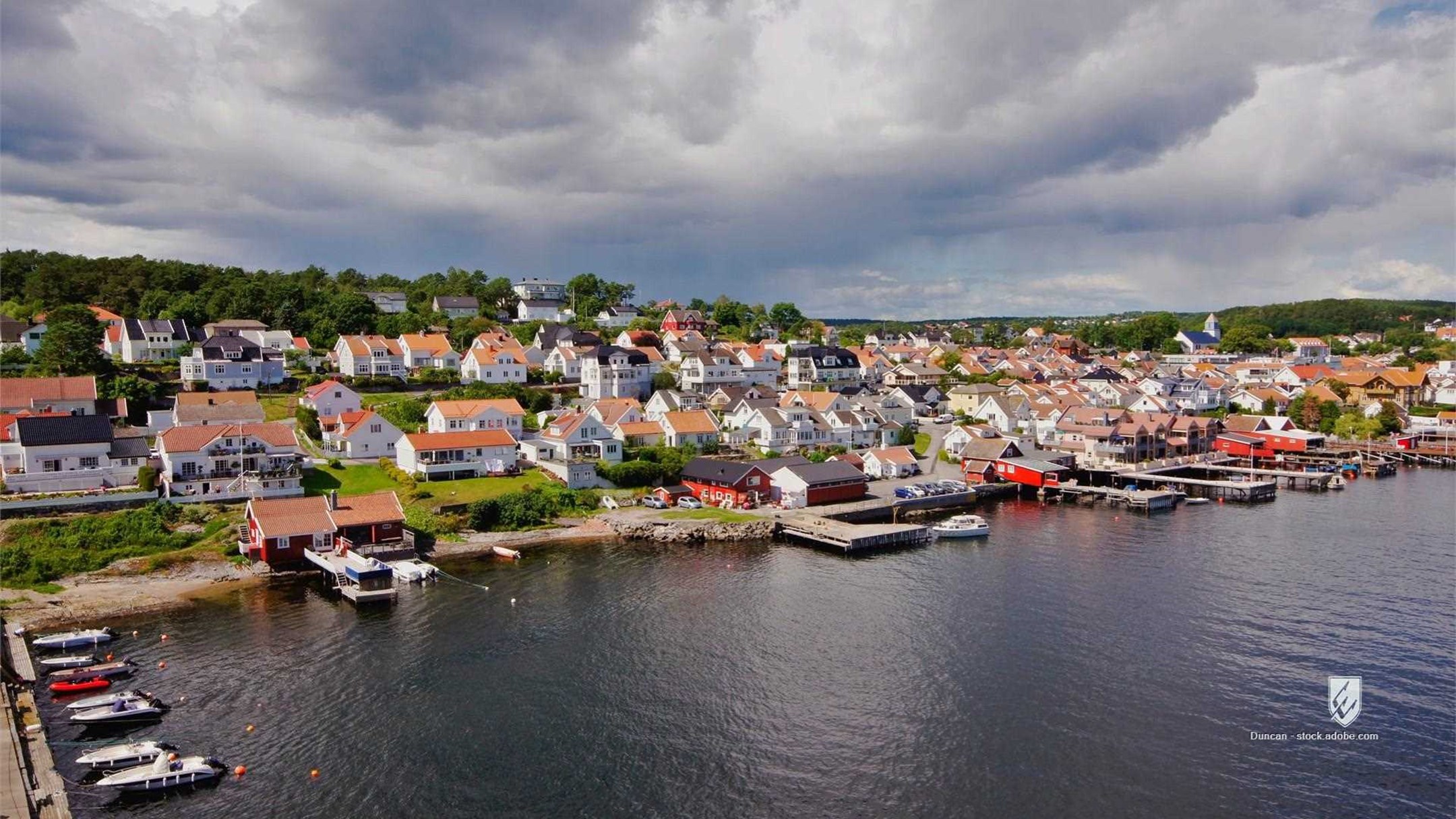 langesund bamble vestfold og telemark norway ferry town port seaport coast skagerrak landscape sea ocean beautiful