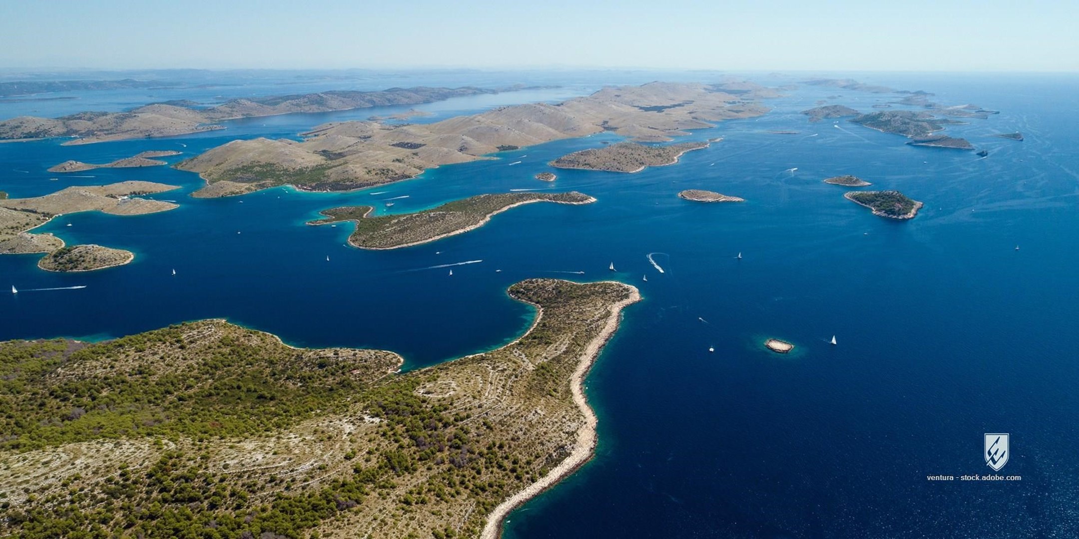 national park attraction summer adriatic adventure aerial amazing background beautiful blue cliffs coast coastline