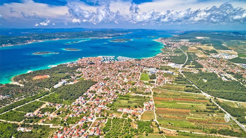 pasman beach biograd harbor bay waterfront croatia dalmatia biograd na moru town city coastal mediterranean adriatic