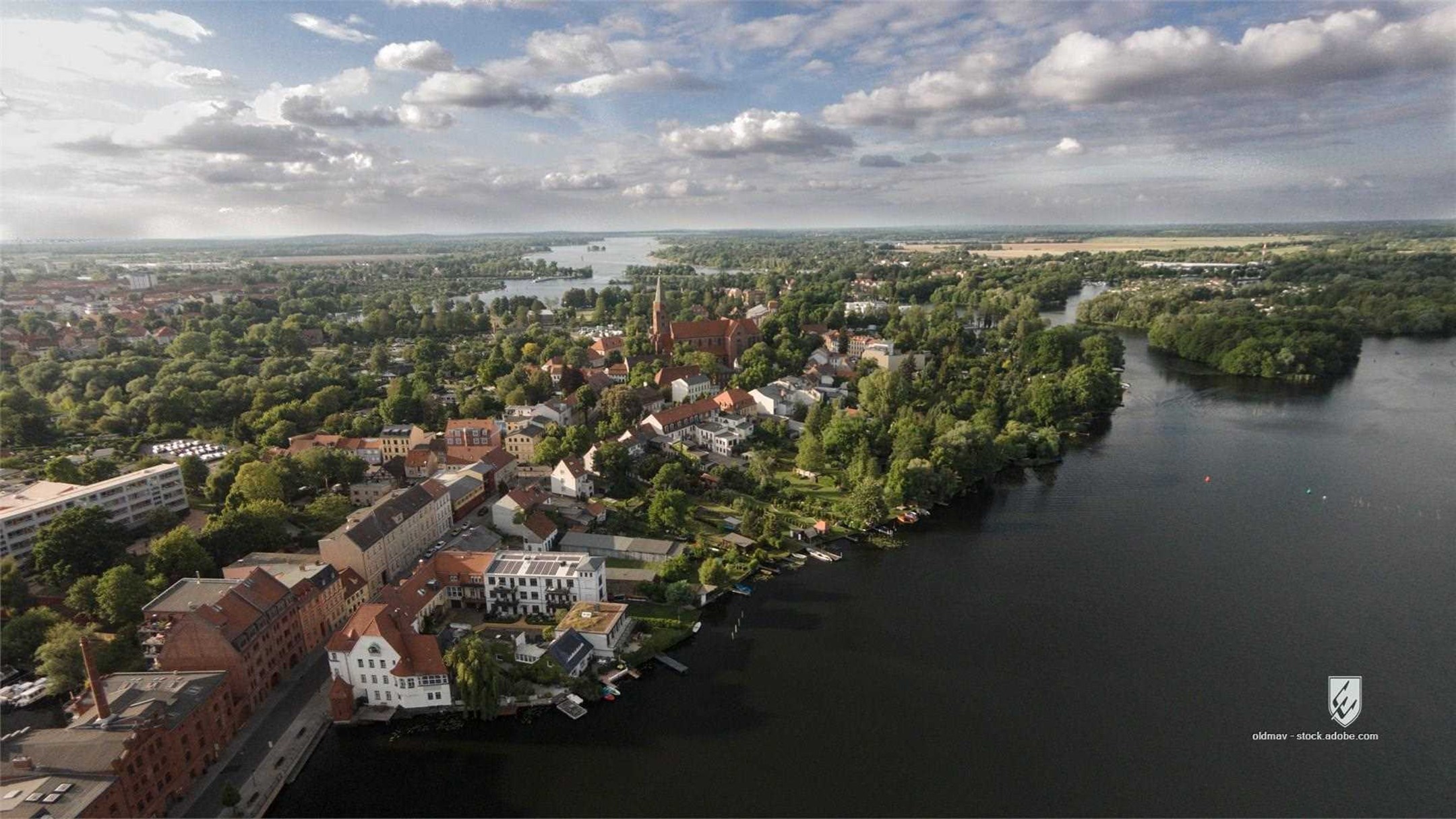 Brandenburg an der Havel DJI Luftbild Phantom 2 Vision+ brandenburg an der havel luftbild dom kirche see havel