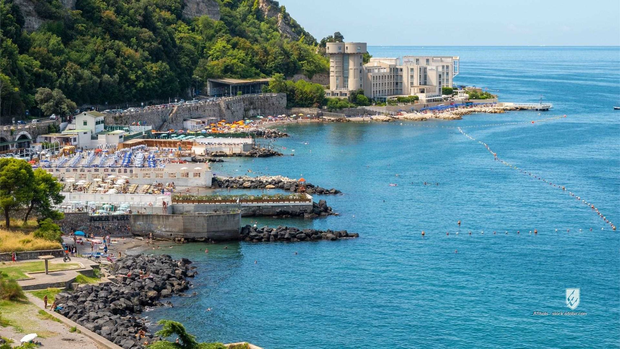 castellammare di stabia naples italy europe city sea view sky panorama town travel beach water europe building cityscape