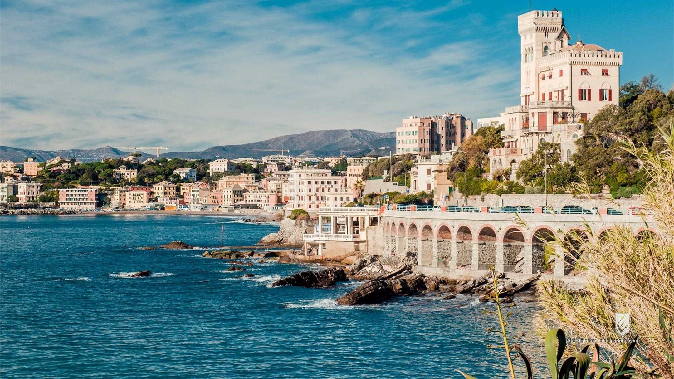 sea Italy Italia seascape landscape landmark sights attraction nature Liguria Genova Genoa capital city province liguria