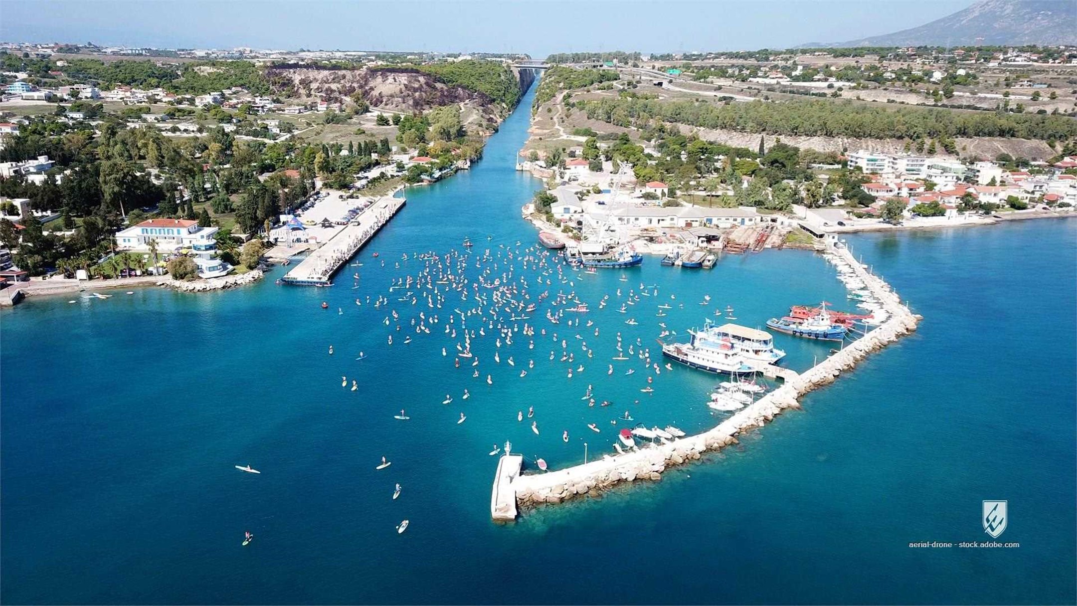 sea water beach blue travel city coast island view boat sky landscape port mediterranean town ship bay greece harbor arc