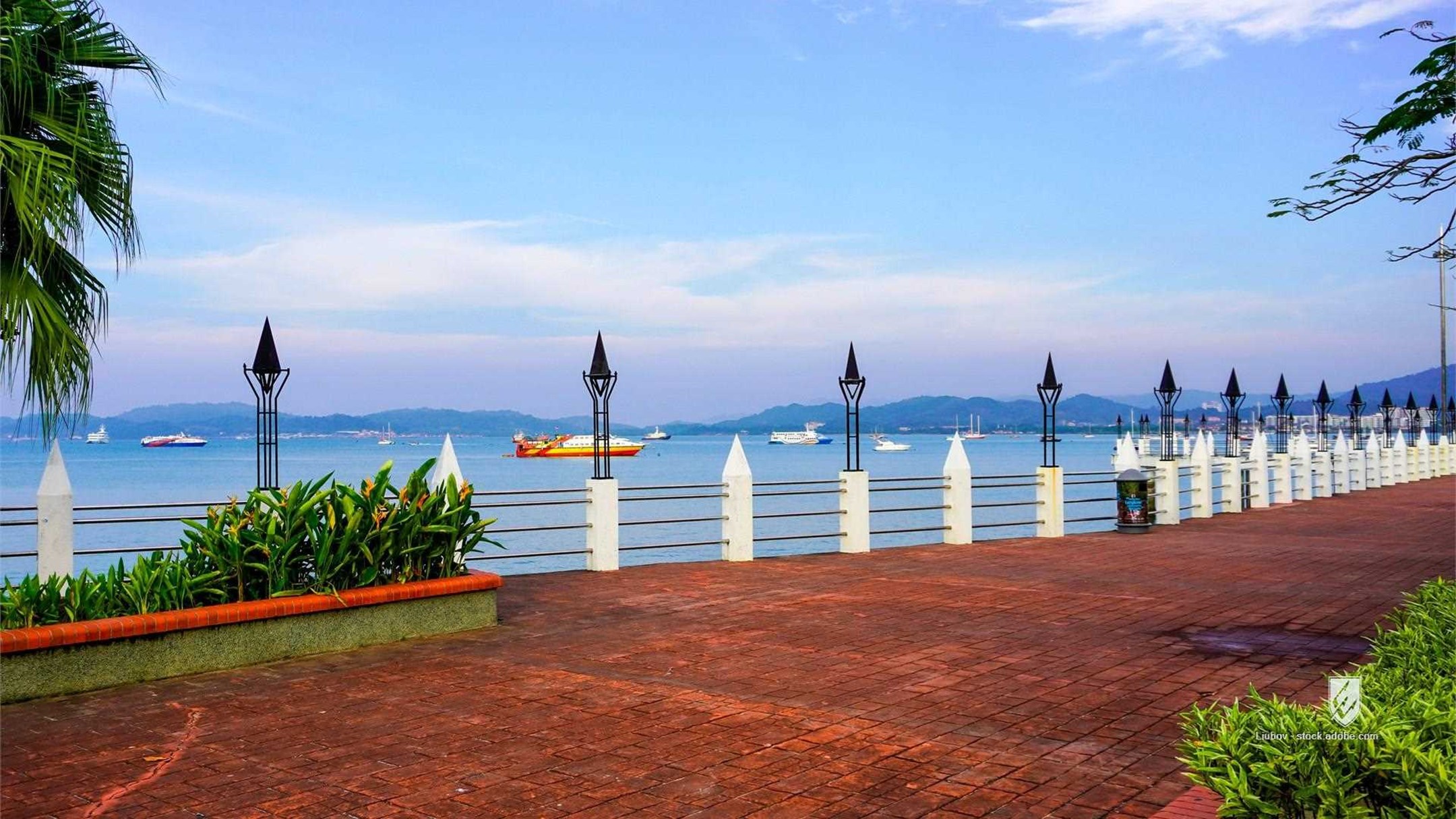 kuah sea kuah bay kedah malaysia langkawi island town boat coast water asia paradise destinations vacation travel touris