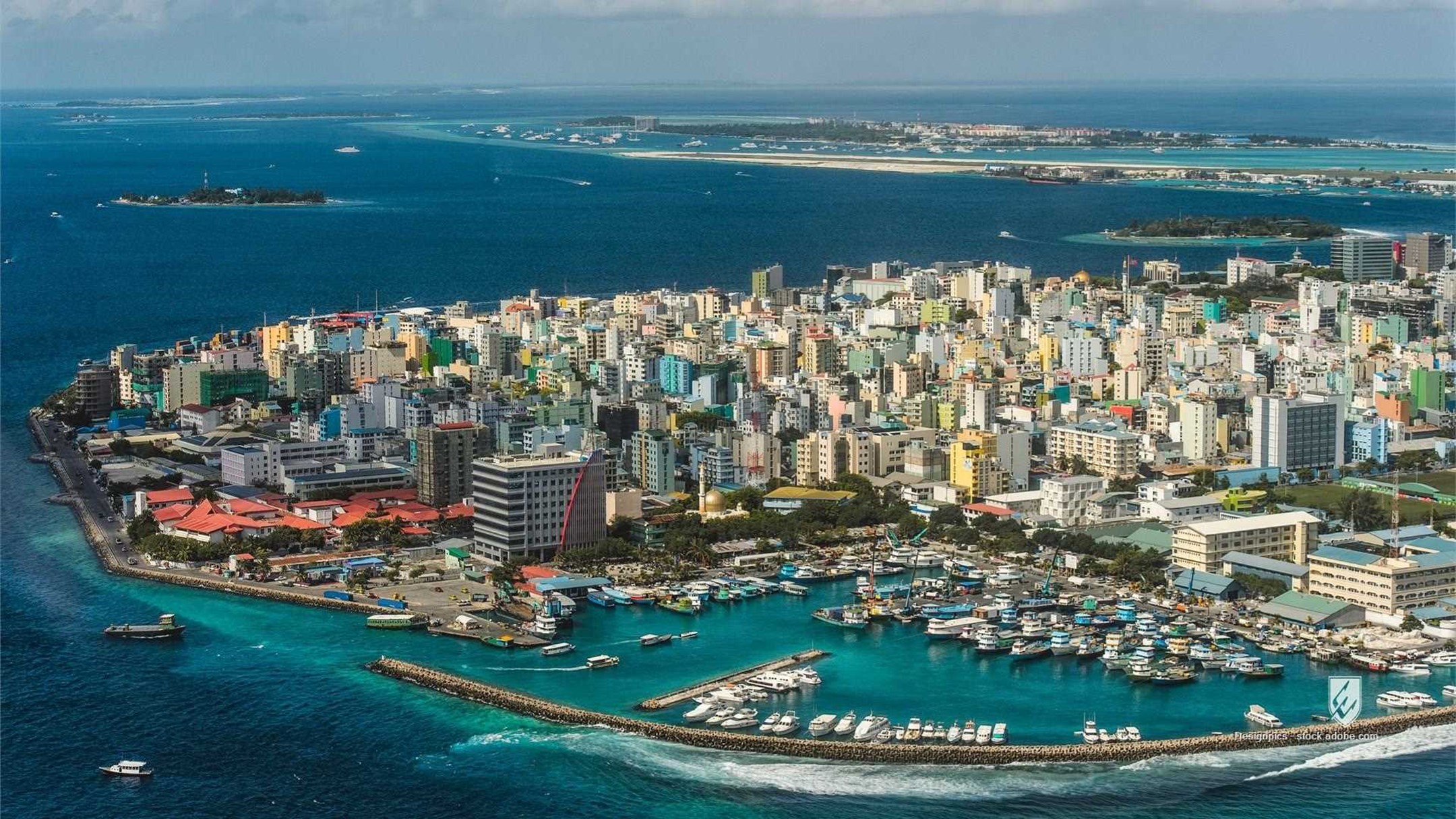 over harbour capital boat beach sea asia image asian city above picture photograph marina indian high-angle male looking