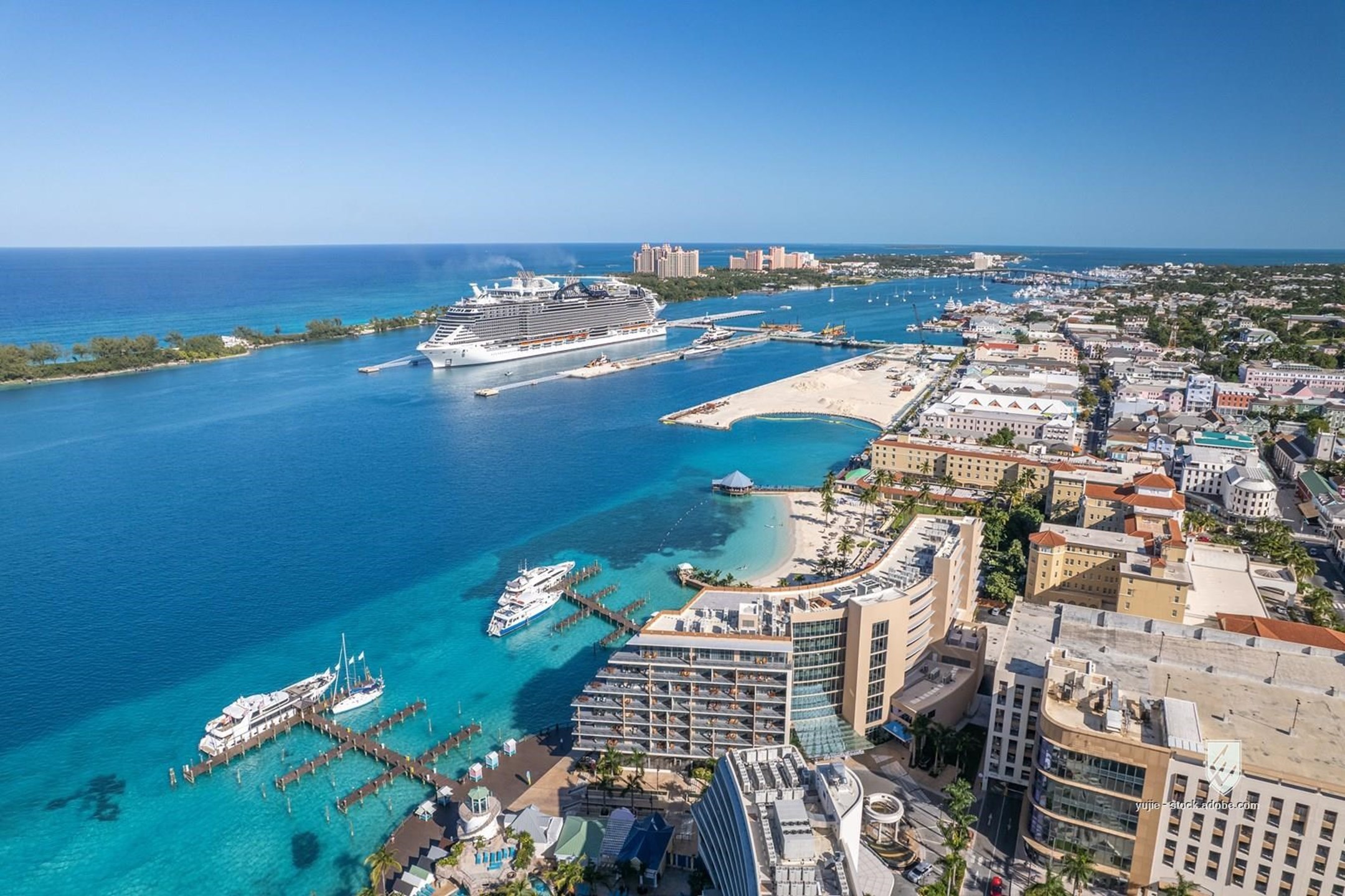 sea beach coast city water view travel landscape sky bay summer town harbor port ocean tourism nature panorama coastline