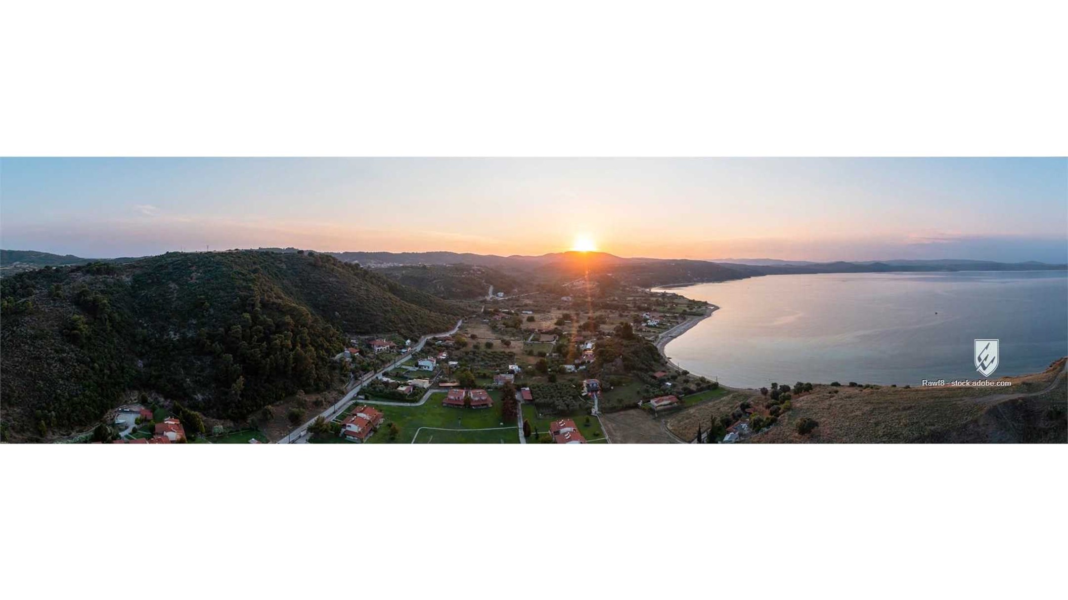 sunset, sea, ocean, sunrise, panorama, aerial, water, sithonia, coast, aegean, Chalkidiki, ormos panagias, halkidiki, sk