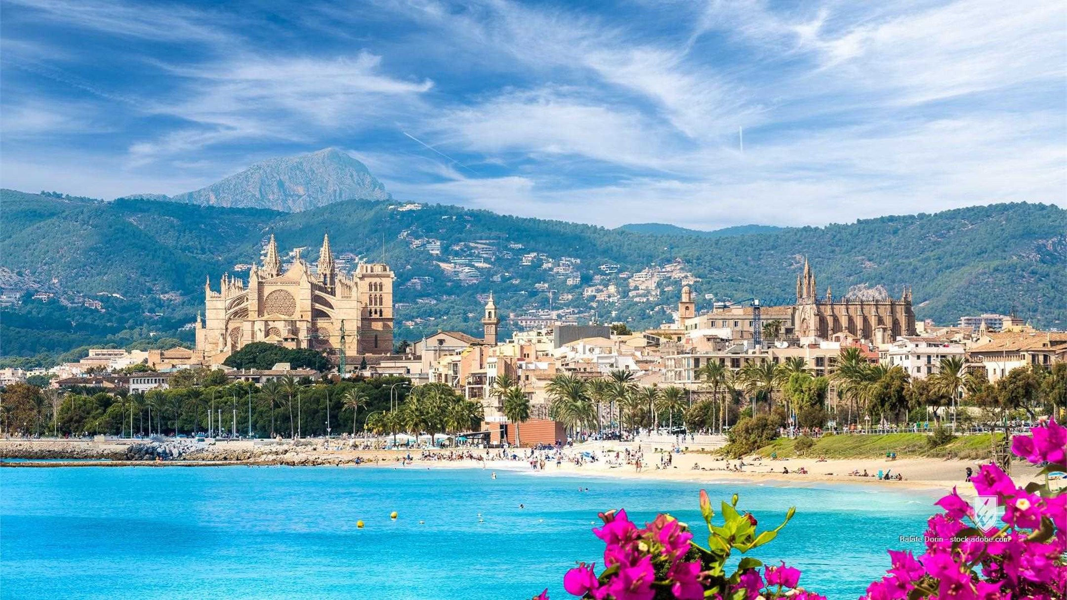 Palma de Mallorca architecture arenal attraction background balearic beach beautiful blue capital cathedral church