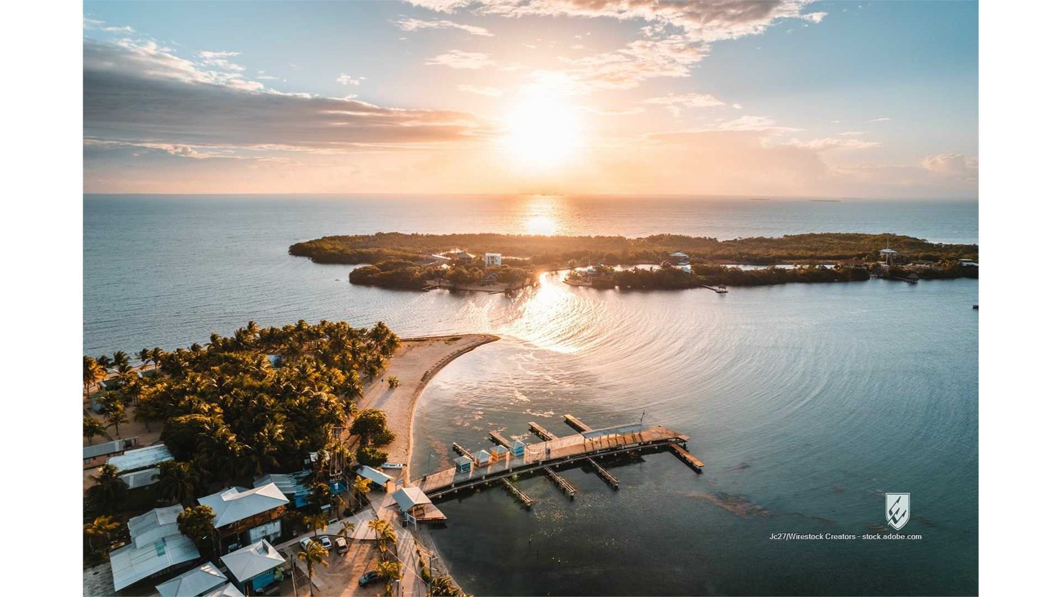belize caribbean sea placencia southern belize beach coastal destination landscape morning sunrise tourism vacation