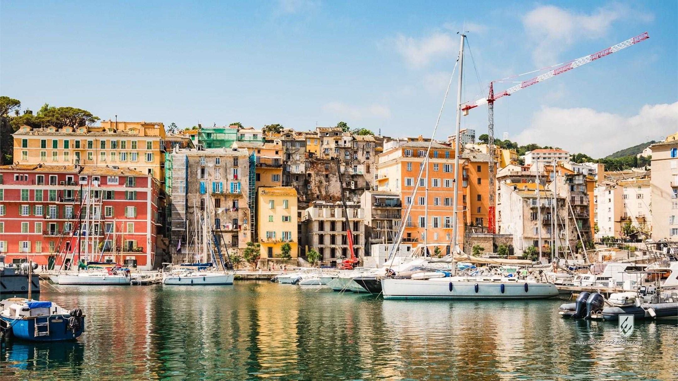 corsica corse porto vecchio bastia old town harbour port boat landmark historic architecture ancient france facade