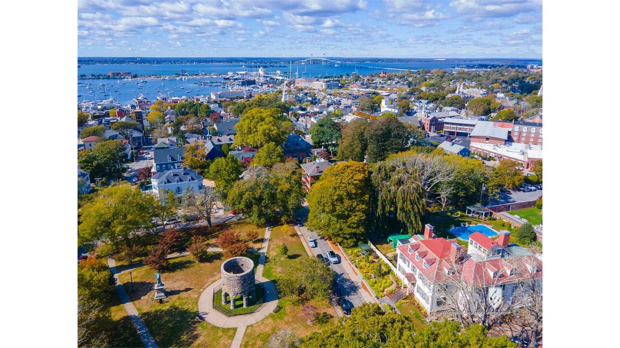 park harbor vessel ship boat marina historic architecture building house landmark historical history old downtown center