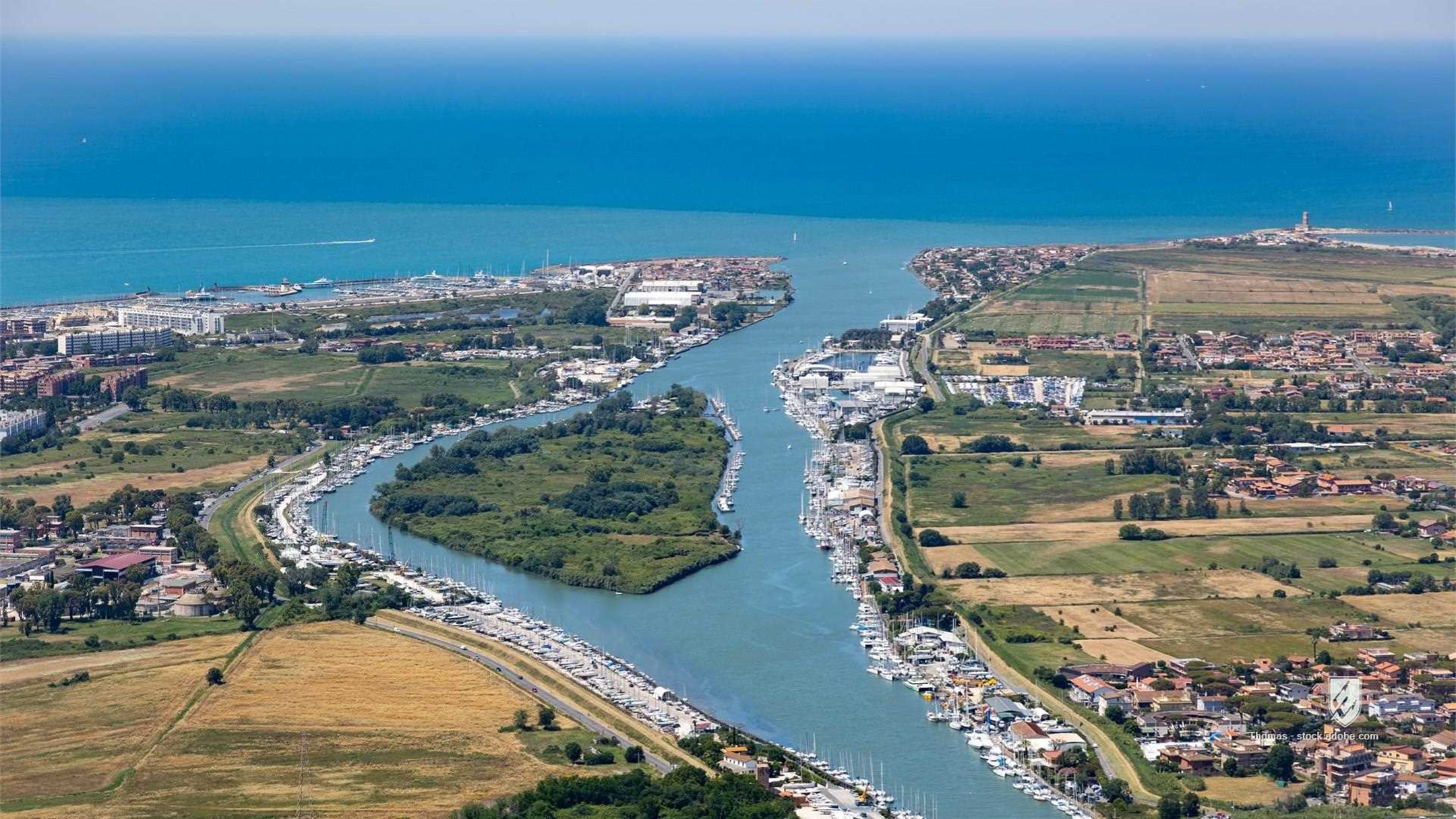 rome aerial fiumicino airport tiber mediterranean ostia antica ruin roman historic excavation river sea italy city town