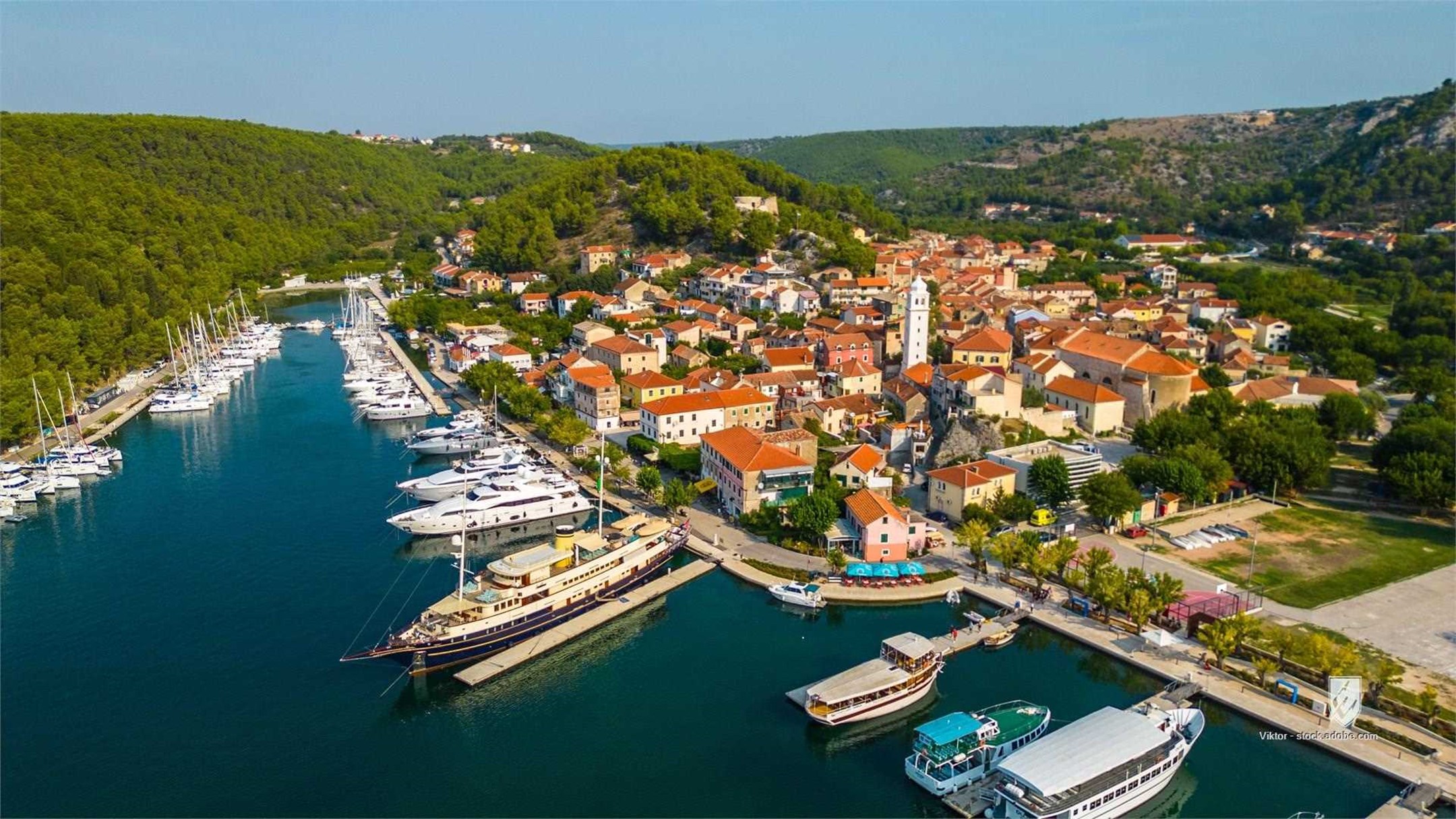 adriatic adventure aerialview architectural architecture beautiful boat boating city cityscape colorful country croatia