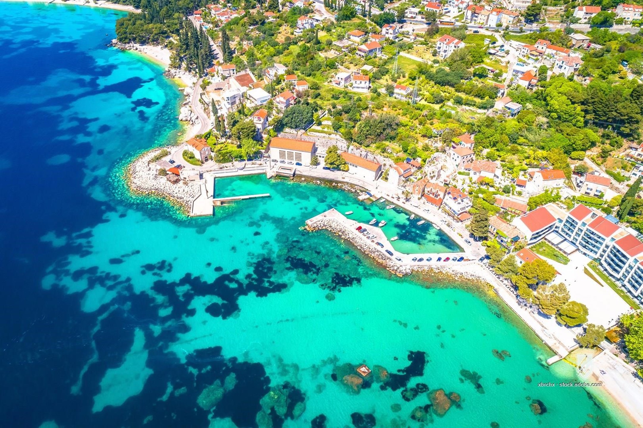 mlini dubrovnik zupa dubrovacka konavle beach village canyon stone panorama destination panoramic aerial historic