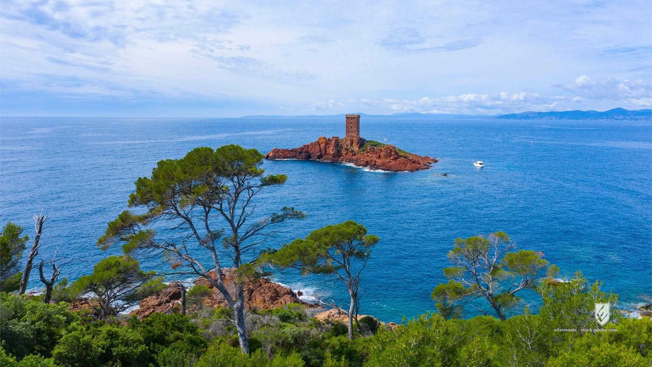 Aerial Aerial View BEACH Bay Beauty COTE D'AZUR Canoe Canoeing Cap Cliff Coast Coastline Cote Drone ESTEREL Esterel corn