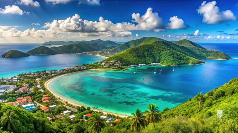 Tortola British Virgin Islands Caribbean tropical paradise island beach ocean coastline vacation travel destination