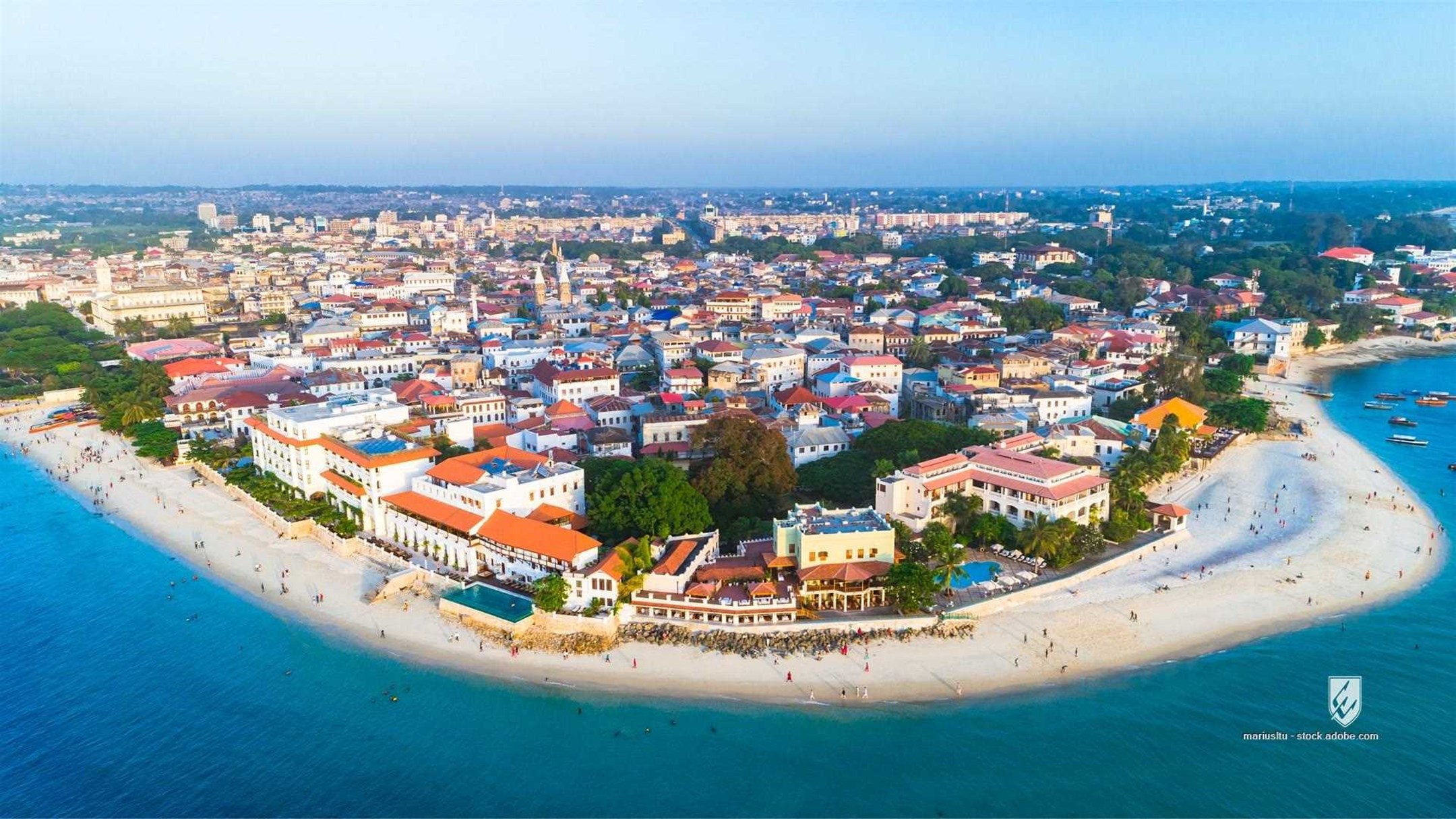 above aerial africa african altitude arab arabic architecture background beach beautiful blue boats buildings city desig